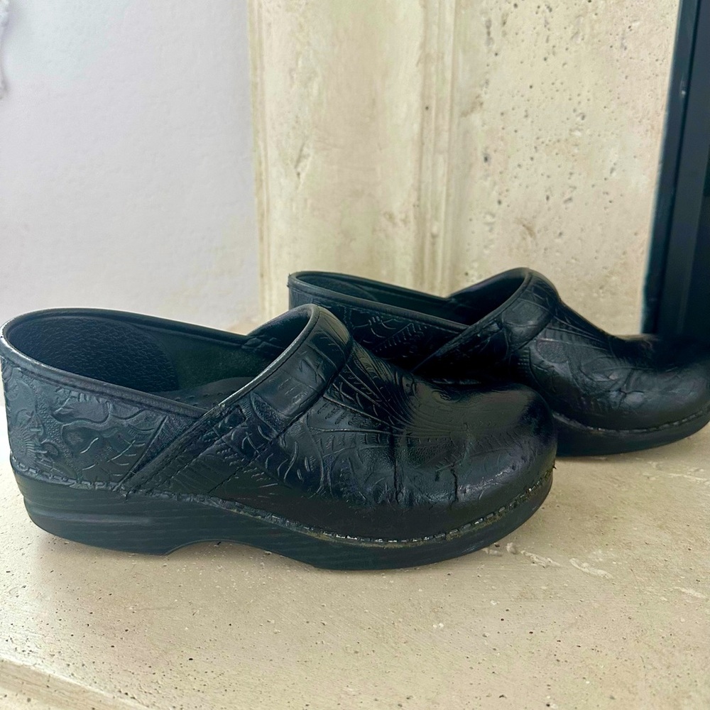 Dansko Professional Black Tooled Clog - image 1